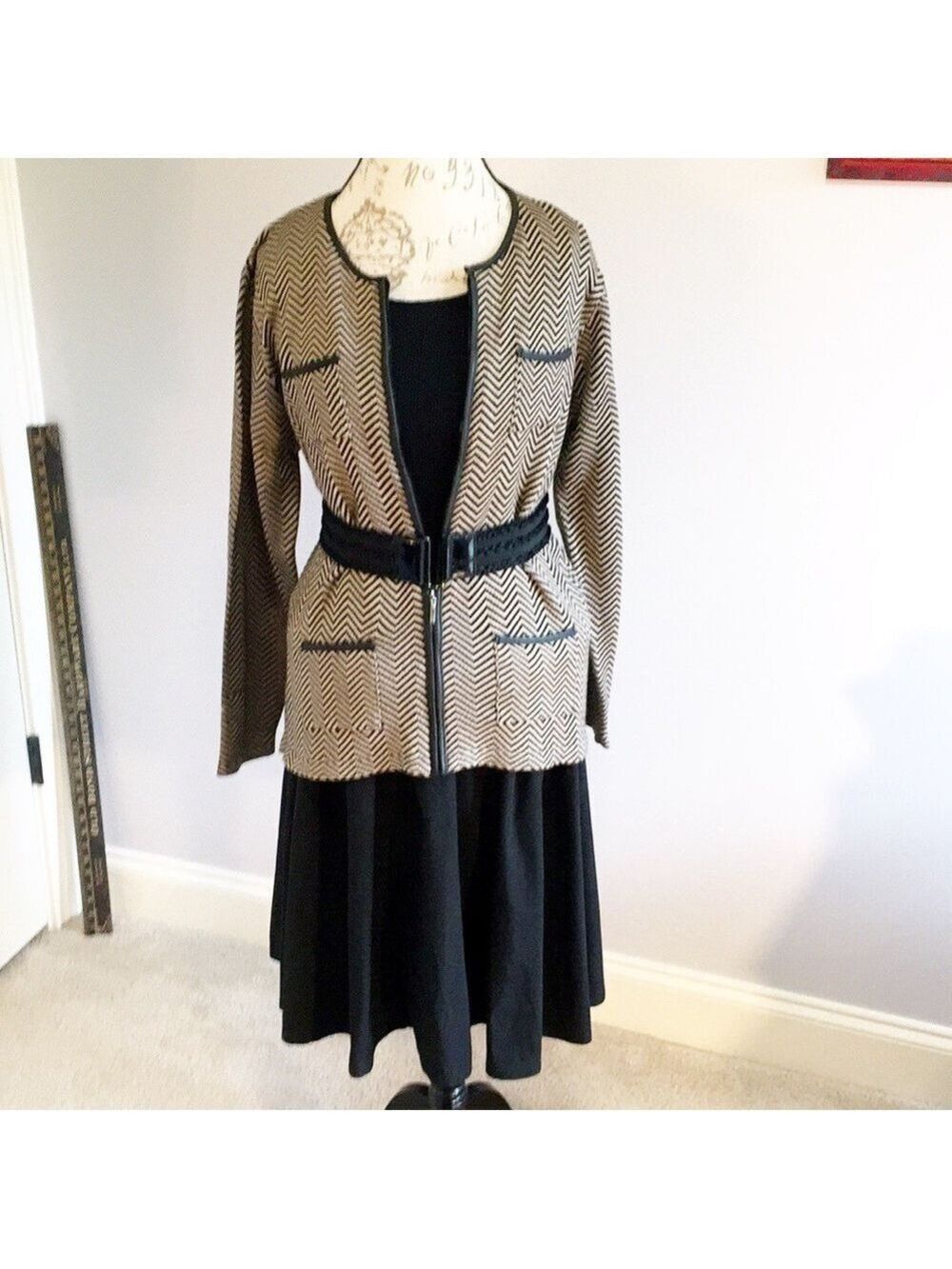 𝅺NWT Jenny Black/Tan Jacket